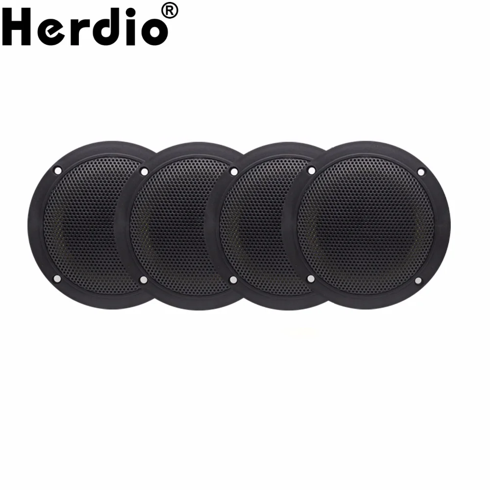 320Watts 4 Inch 2 Way Marine Boat Waterproof Speakers for Outdoor Marine Boat SPA UV-Proof Outdoor Music Speaker Herdio