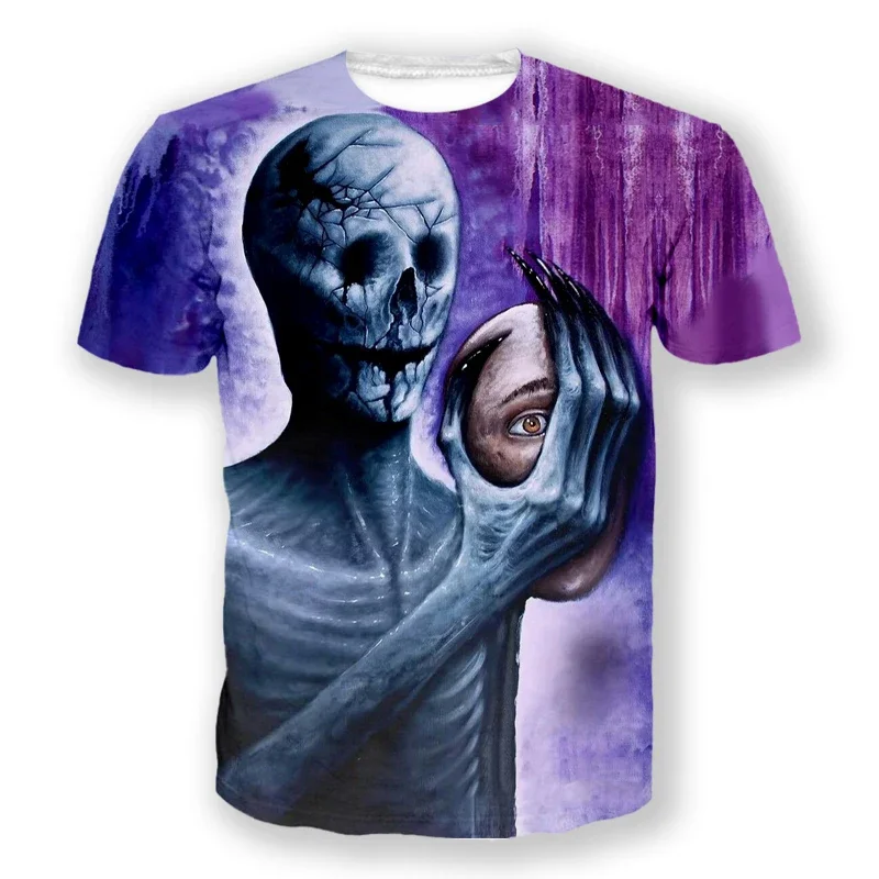 3D Printed T Shirts Men Clothing O Collar Short Sleeve T-Shirt