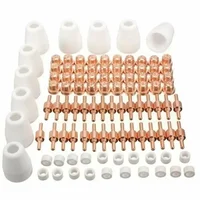 40/65/85Pcs Air Plasma Cutting Tips For LG-40 PT-31 Cutter Consumables CUT-40 CUT-50D Swirling Rings Electrode Shield Cups 1