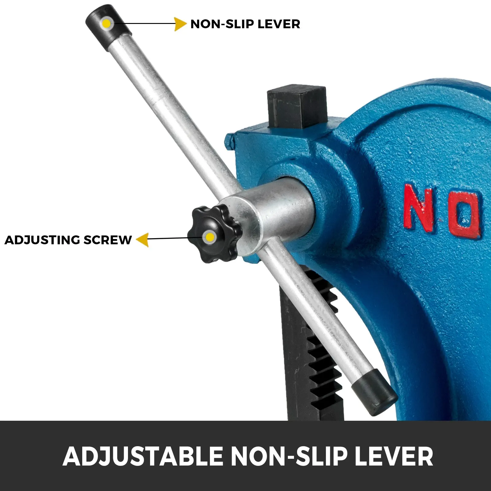 Arbor Press 1 Ton Manual Leverage Mountable Bearings Cast Iron for Riveting Squeezing Punching Bending Pressing