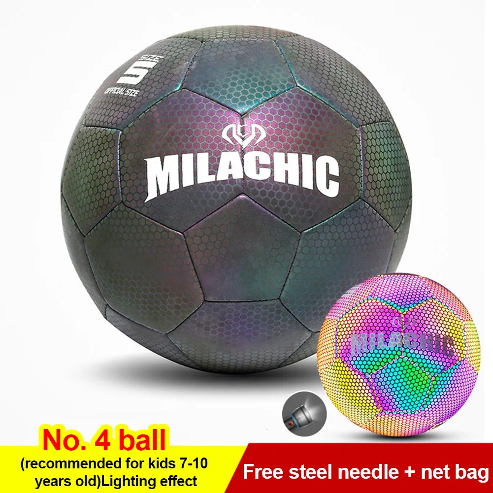 Pallone Da Calcio Luminoso Taglia 5 – Si Illumina Al Buio – Con Pompa – Per Giochi Notturni
