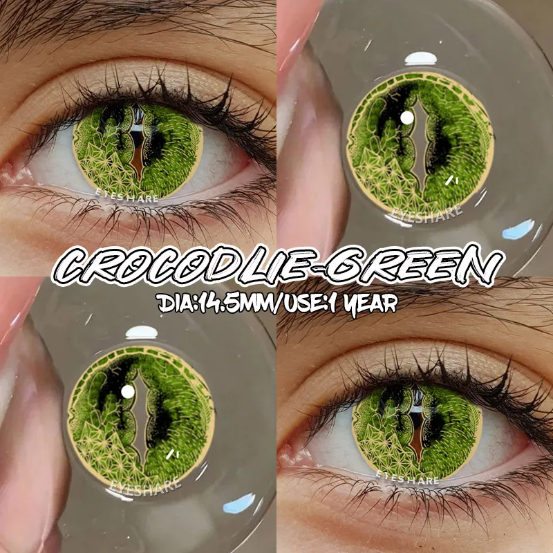 EYESHARE Halloween Little Devil Farbkontaktlinsen für Augen Anime Zubehör Cosplay Weiße Linse Pupilentes Schwarze Linsen – Detail 40