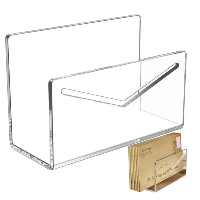 

Акриловый держатель для файлов, акриловый прозрачный держатель для букв для стола, держатель для конвертов, столешница для банкнот, держатель для сортировки, подставка для счета-фактуры для букв