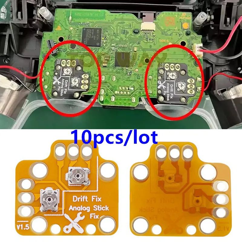 10Pcs Controller Analogico Stick Drift Fix Mod Per Ps4 Ps5 Switch Pro Xbox Game Joystick Drift Correction Sheet Reset Board Repair