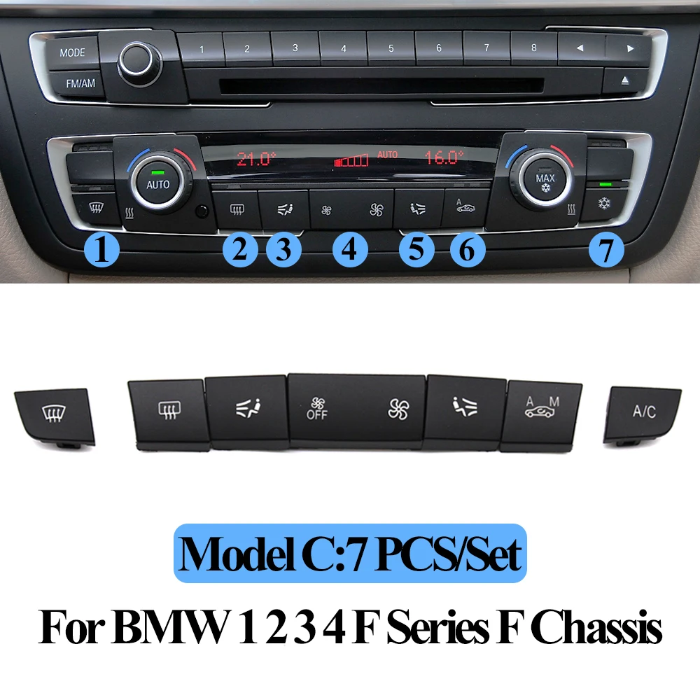 AC Lüftungsgitter Knopf Für BMW - Ersatz Für Klimaanlagen-Regler