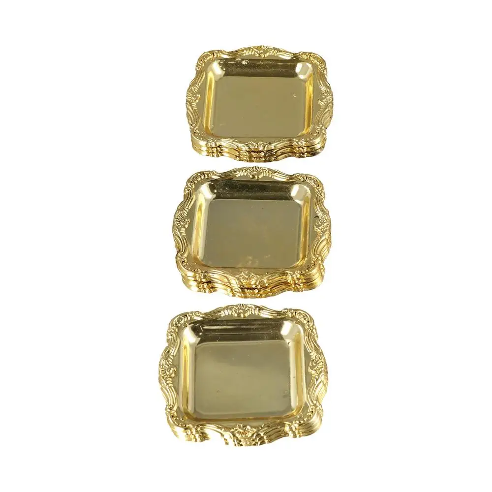 Plastic 10Pieces Dish Sushi Party Cake Snack Storage Fruit Plate Home Supplies Storage Tray