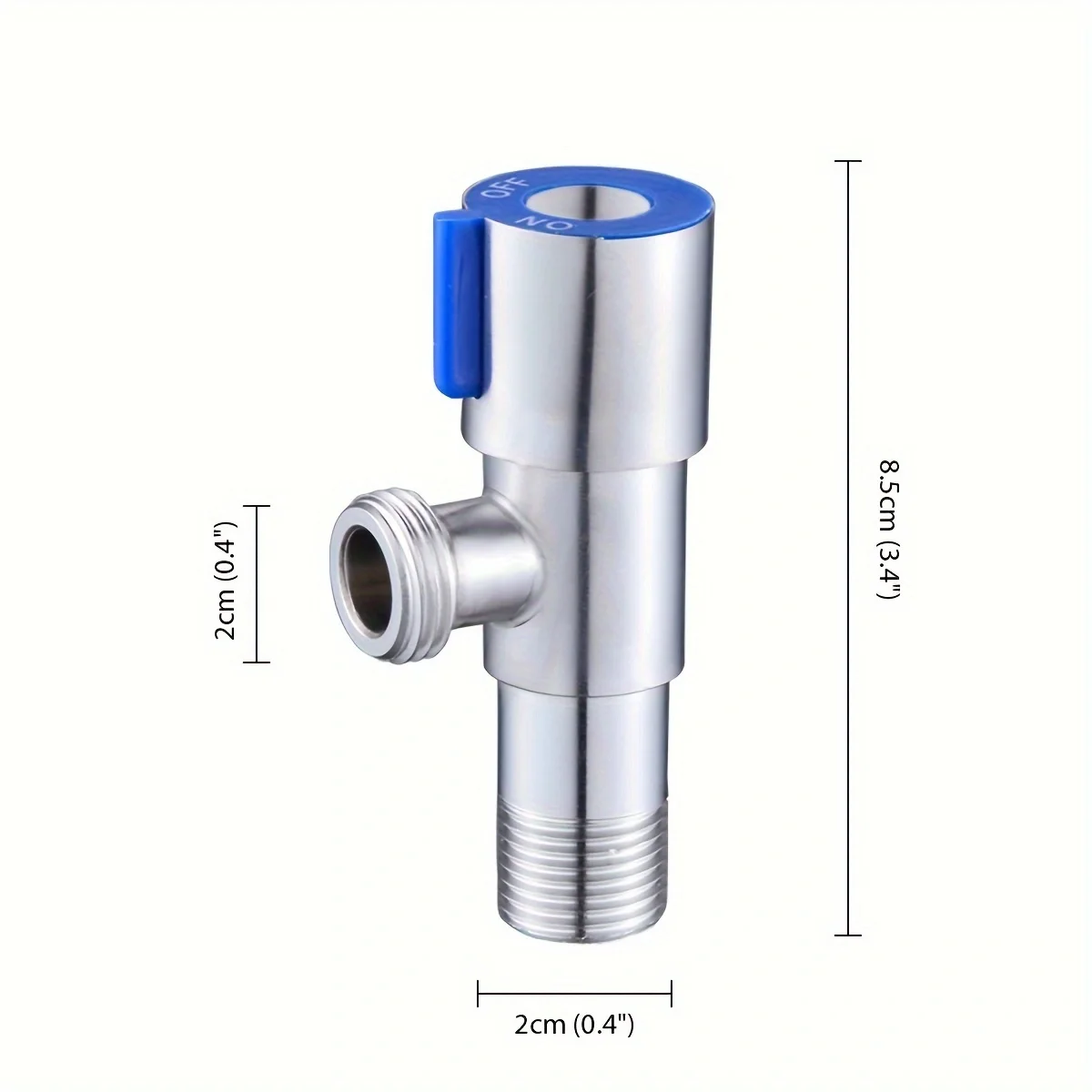 Angle Valve Stainless Steel Hot And Cold Angle Valve Large Flow Drain Toilet Water Stop Valve Triangle Valve Switch 1pc