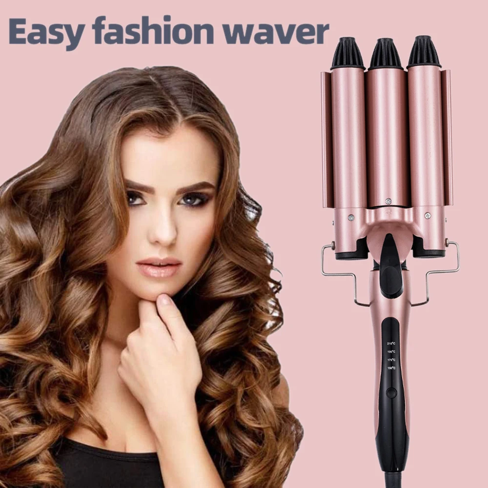 Professional Hair Tools Curling Irons Ceramic Curler Triple 3 Barrels