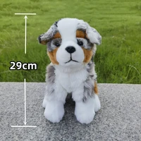 Australian Shepherd Dog High Fidelity Cute Plushie Dogs Plush Toys Lifelike Animals Simulation Stuffed Doll Toy Gifts For Kids 1