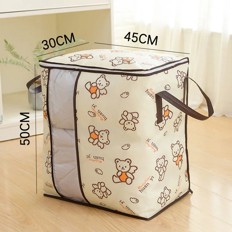 Large-Capacity Clothing Storage Bag Case Box Quilts Blankets Pillows Clothing Sorting Organizer Bag DustProof Closet Decor 3