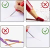 Solid Carpenter Pencil Set with 6 Refill Leads Built-in Sharpener Mechanical Pencil Marking Tool Kit for Woodworking Architect 6