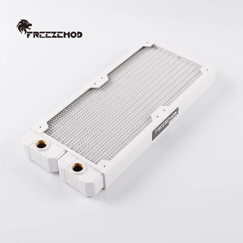 Zemod Radiador de Cobre com Refrigeração por Água 14 Tubo Plano de Camada Única Barbatana de Cobre para Ventilador de 12cm para Cpu Dissipador de Calor Embutido - Imagem 5
