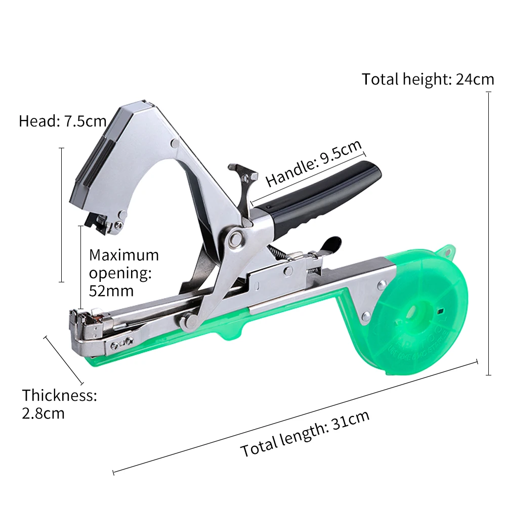 Crop Binding Machine Set Garden Tools Hand Tying Machine Straps Grape Branch Machine Tape Nails Terminator Tapetool Tapener 2