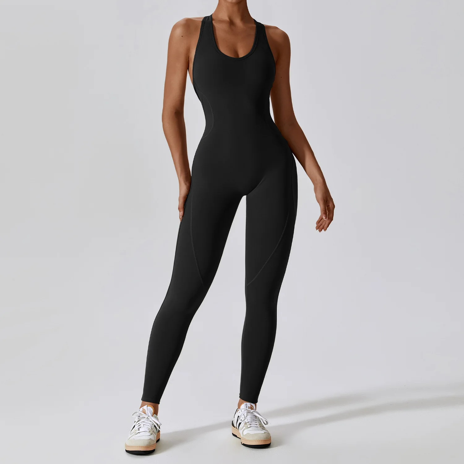 Women Gym Workout Set Jumpsuit Bodysuit