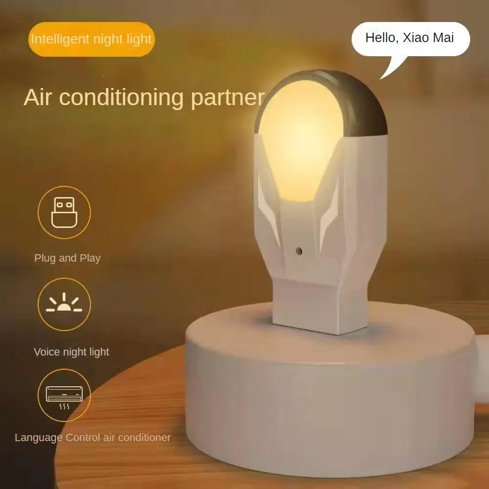 

Mini Intelligent Ai Night Light Graffiti App Infrared Wifi Intelligent Speaker Voice Universal Remote Control Usb 5V Lighting