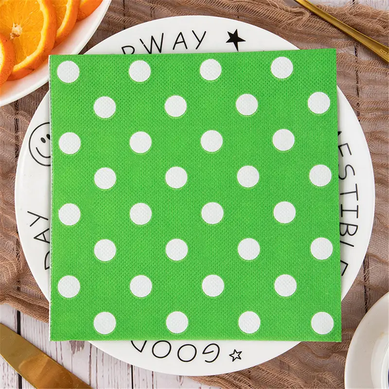 20Pcs/bag Polka Dot Printed Disposable Table Dinner Tissue Napkins Paper Restaurant Holiday Party Decoration - Image 7