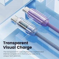 Toocki USB C to USB C Cable 100W 5A PD Fast Charge Charger Cord Type C to Type C Display Cable for Macbook Samsung Huawei Xiaomi - Image 3