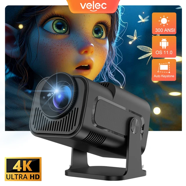Velec Mini Projector 4K Home Outdoor Portable Projector