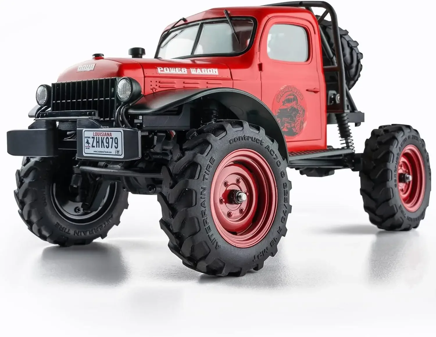 FMS RC 크왈러 1/24 FCX24 파워 왜건 RTR 4WD, 2.4GHz 3CH 리모컨 자동차 (빨간색)