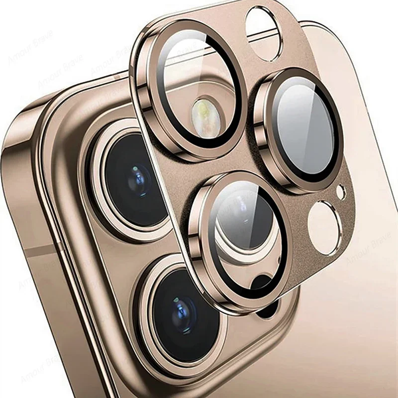 Premium Metal Camera Lens Protection Glass - Full Cover Phone Camera Glass