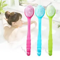 1pc Back Body Bath Shower Cleaning Brushes Bath Brush Long Handle Exfoliating Scrub Skin Massager Exfoliation Bathroom Brush 1