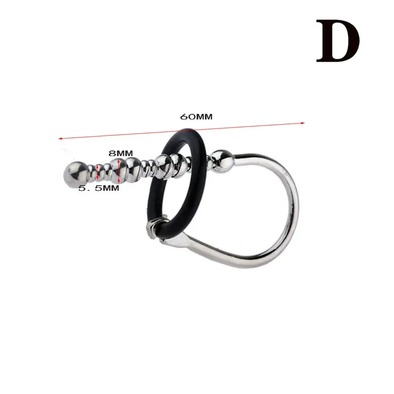Urethral Dilator Silicone Urethral Dilator Penis Chastity Lock Catheter Sounds Urethral Dilators Stimulate Catheter Metal Penis Plug Male Sex Toys Sounding Rod Male Chastity Cum Cbt Sounding