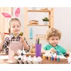 Paint Brushes for Kids, 8 Pcs Big Washable Chubby Toddler Paint Brushes, Easy to Clean & Grip Round and Flat Preschool Paint Bru 4