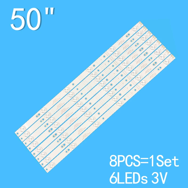 12pcs  Led Backlight Strip For  50inch 5800-W50004-0P00 50uh5500ua 50uh5530ub 50E5DHR 50E600 50E300 50E3500 50E6100