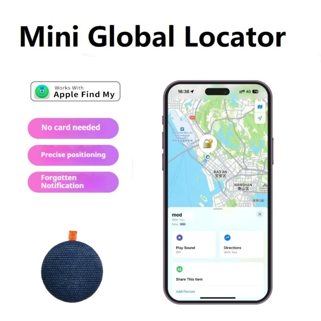 Mini tracker works with apple Find My Anti-Lost Device airtag replacement mini Global Locator pets kids backpack wallet tracker