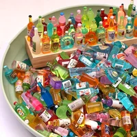 10/20/30Pcs Mix Mini Resin Bottles Drinks For Doll House Decoration Kids Pretend Play Toy 1