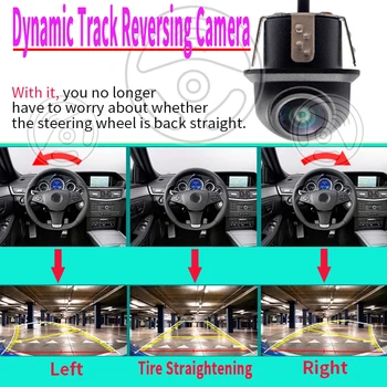 Telecamera per retromarcia per auto HD Visione notturna Monitor per retromarcia Parcheggio impermeabile CCD Obiettivo Fisheye Video