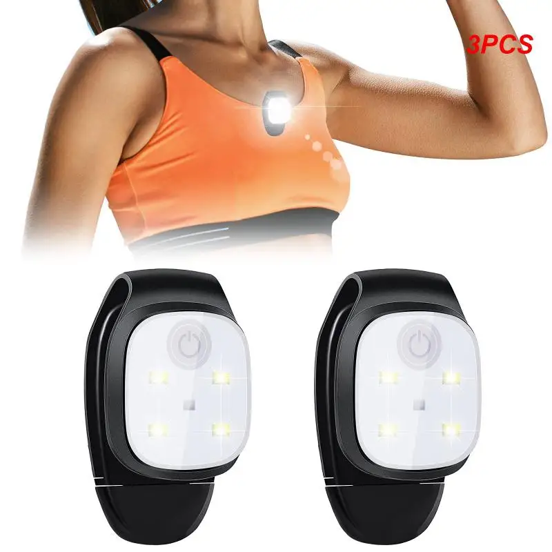 

3PCS Clip Light USB Rechargeable Power Waterproof Plastic Camping Fishing Repairing Flashlight Small Size Potable Lamp