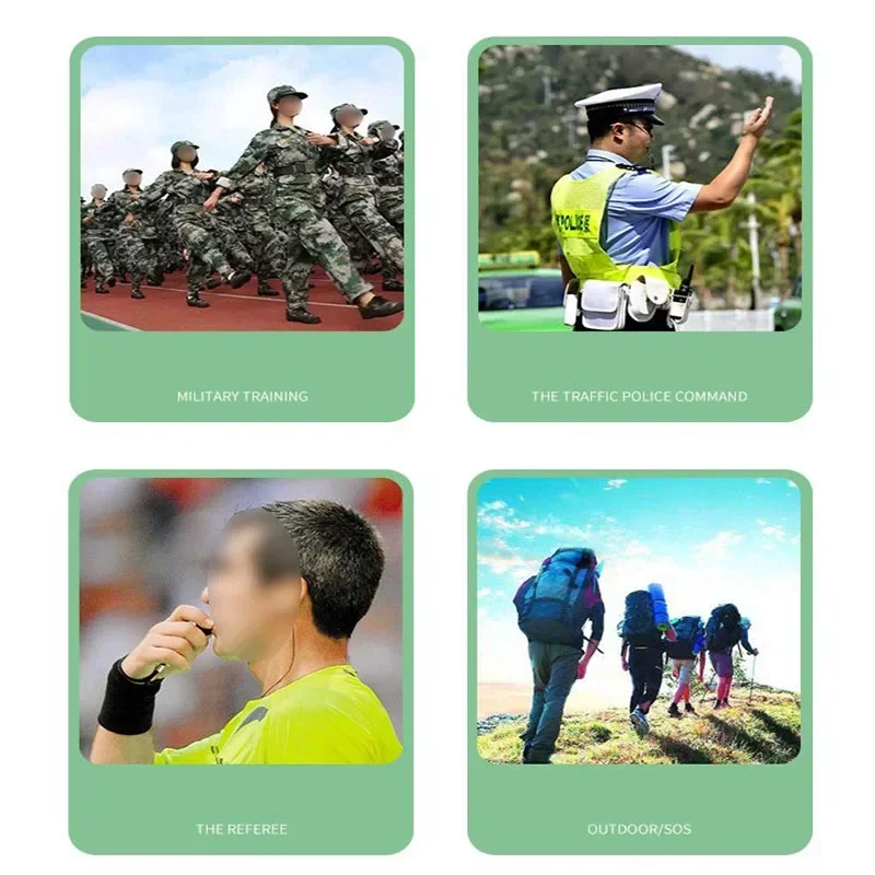 Referee Whistles Classic ABS Seedless Whistle Loudest Cheering Fish Mouth Whistle Football Basketball Outdoor Survival Whistle 5