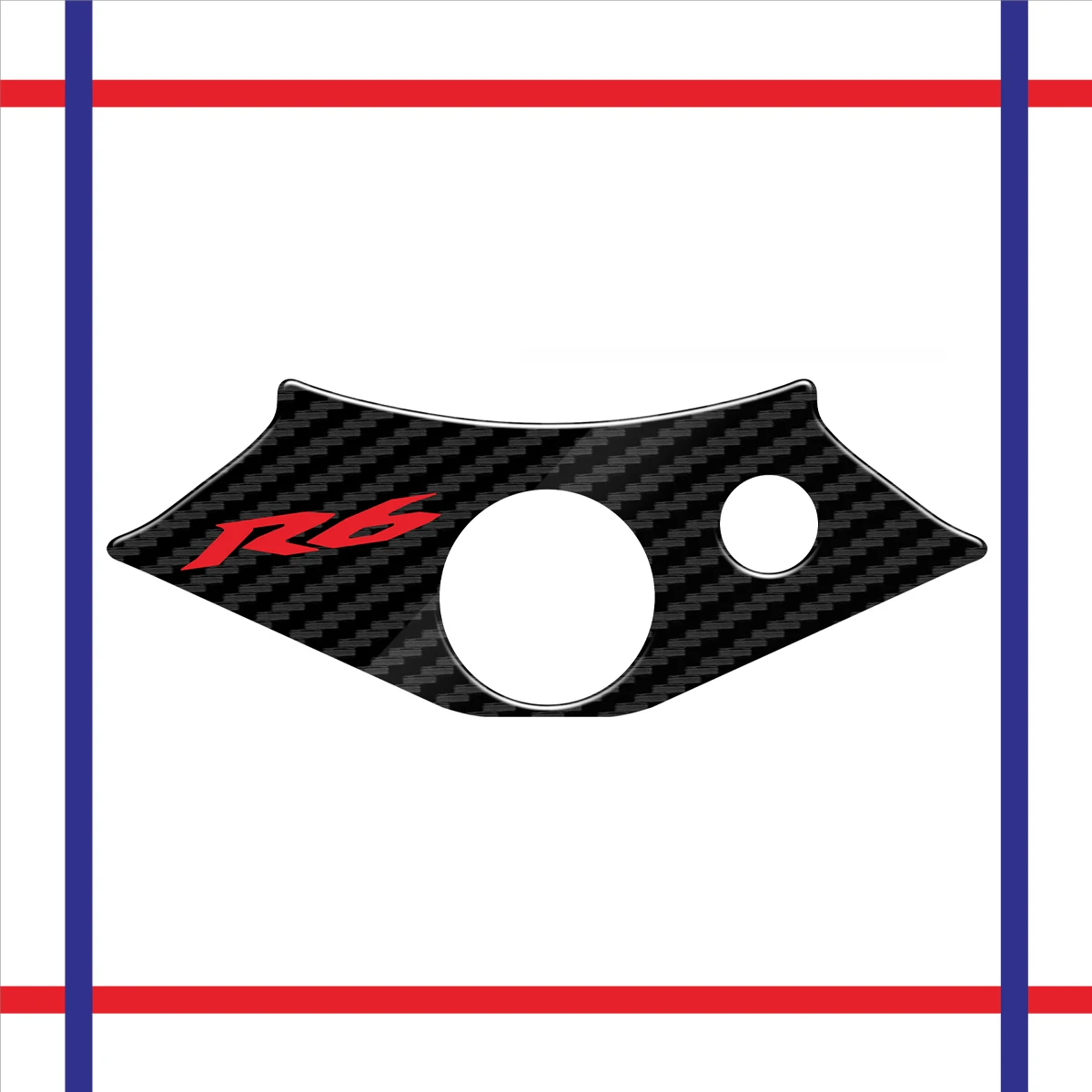 

3D Motorcycle Carbon Fiber Pattern Top Triple Clamp Yoke Sticker Case for Yamaha YZF R6 YZFR6 YZF600 R6 1998-2002 1999 2000 2001