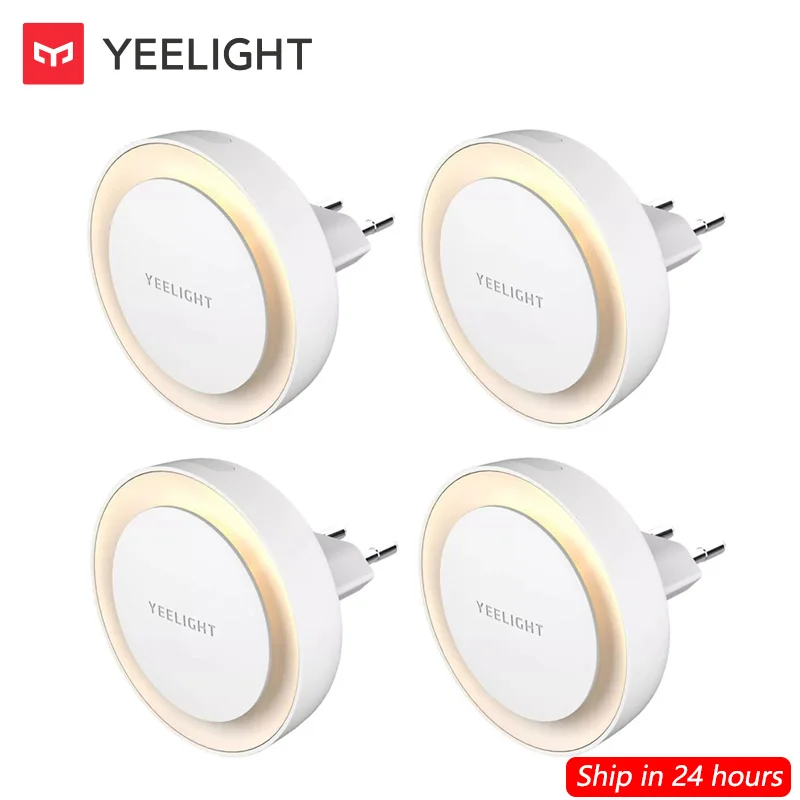 Yeelight LED Night Light Plug-in Light Sensor Nightlight for Hallway Baby Bedroom Bathroom Warm 2500K Color Temperature led lamp smart night lamp