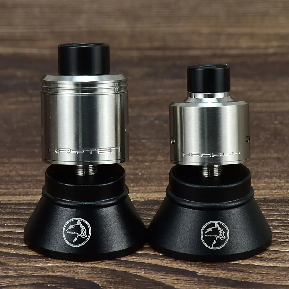 

HADALY 22 rda Kryten 24 RDA single coils /Dual Coil RDA 316ss RDA Rebuildable Vape Atomizer with Squonk Pin Vape 1:1 RDA