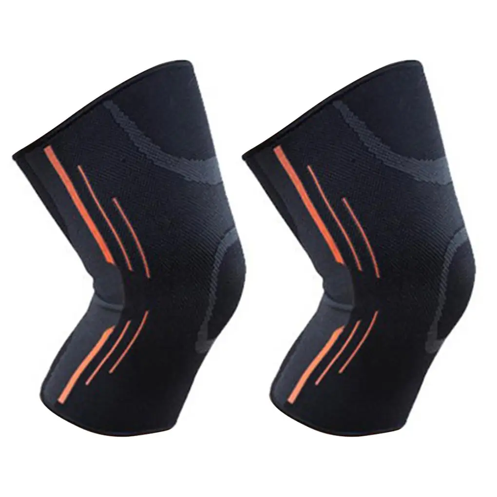 

2X Knee Sleeves Support Brace Breathable Protective Gear Keep Warm