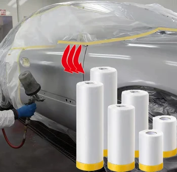 Pellicola per mascheratura per vernice per auto da 20M, pellicola protettiva, copertura in plastica per rivestimento automobilistico