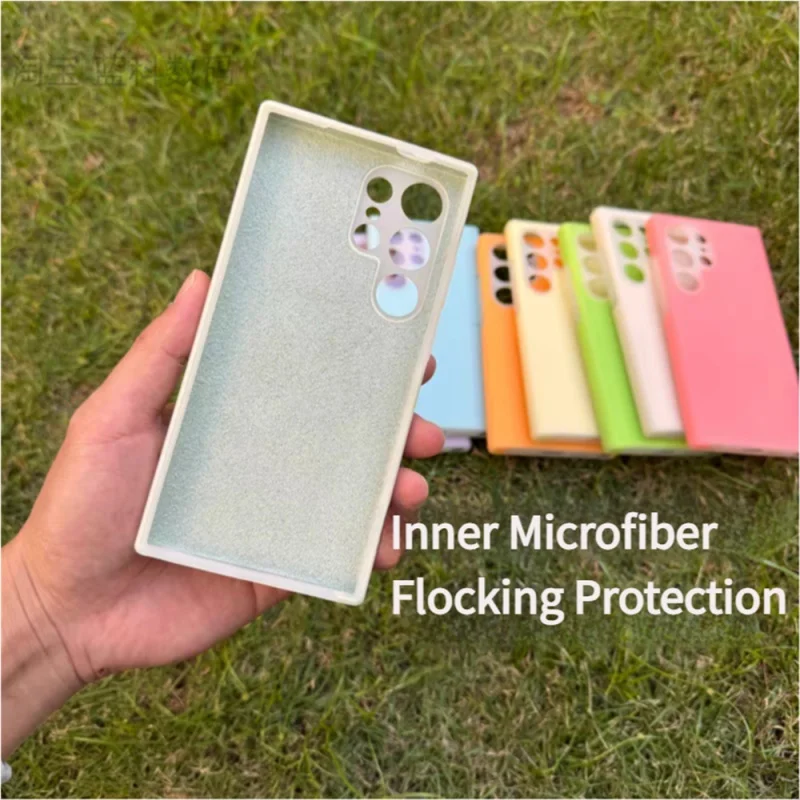 Luxurious Candy Color Matte Jelly Silicone Phone Case with Camera Lens Protection