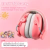 Children Kids Ear Protector Earmuffs Kids 27dB Hearing Protection Soundproof Headphone Safety Reduction Ear Muff Noise Cancellin 5