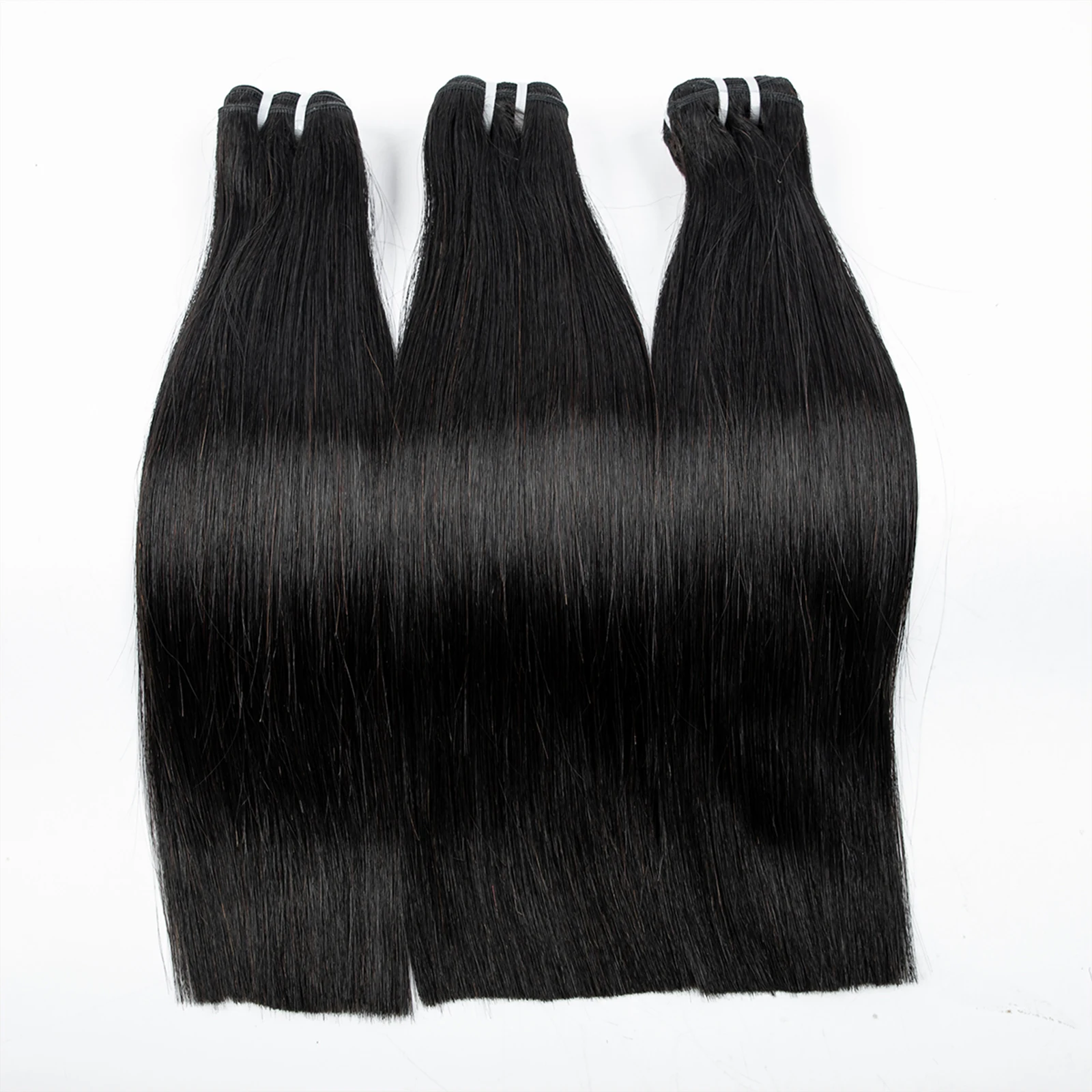 16A Vietnamese Virgin Hair Double Drawn Bone Straight Hair Bundles with 2x6/5x5 HD Lace Closure 100% Raw Human Hair Bundles