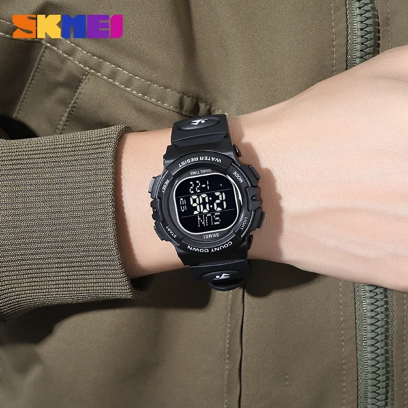 SKMEI 2164 Luxury LED Sport Waterproof Watch for Men Military Countdown Digital Wristwatch Mens Display Clock 1270 Reloj Hombre