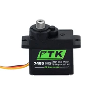PTK 7465W MG 9g digital servo Metal gear waterproof HV 5kg fixed wing RC Car Helicopter Robot servo 180° 1/8 servo - Image 2