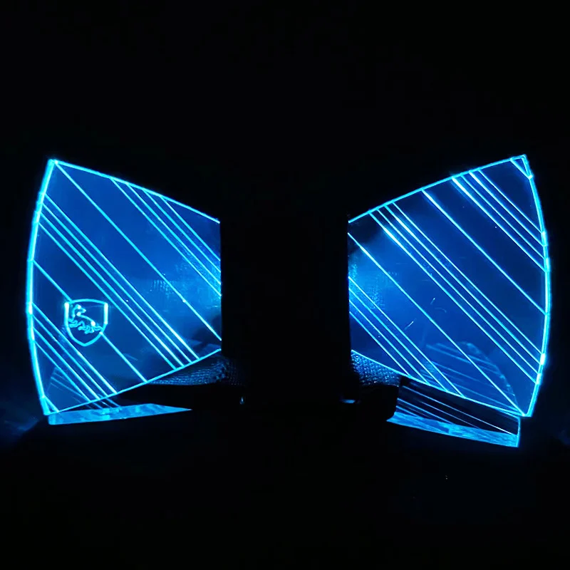 

Party Luminous Bow Tie Men Adult Acrylic Light Up Dance Accessory LED Nightclub Bar DJ Dancer Decoration Performance Props Gift