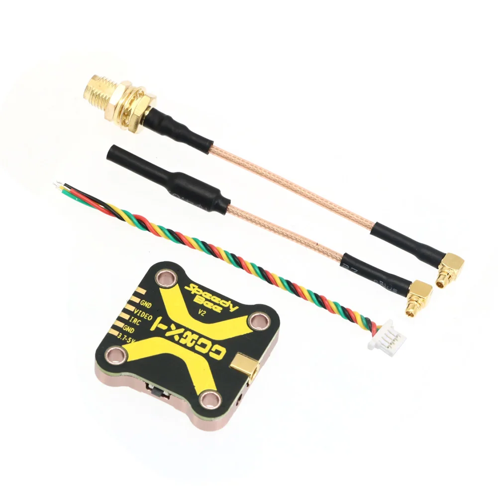 Connecteur MMCX et câble antenne sur le SpeedyBee TX800, émetteur FPV fiable pour drones