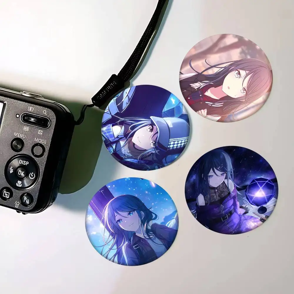 게임 H-HOSHINO-ICHIKA 배지 32 44 58mm 라운드 브로치 배낭용 수제 핀 쥬얼리 액세서리 선물