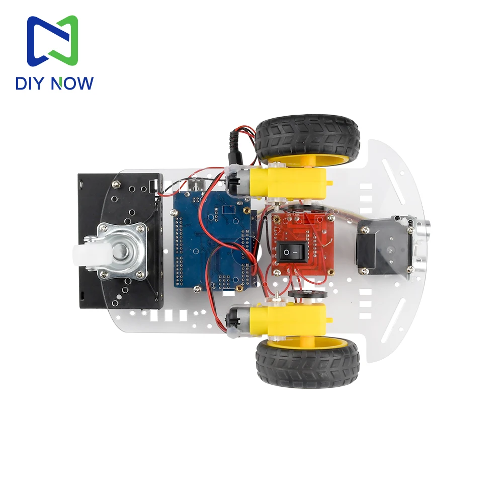 Auto con Sistema di Evitamento Ostacoli a Ultrasuoni, Kit Auto Intelligente Fai-da-Te, Kit Robot Programmabile con Telecomando Compatibile con Arduino - immagine 6