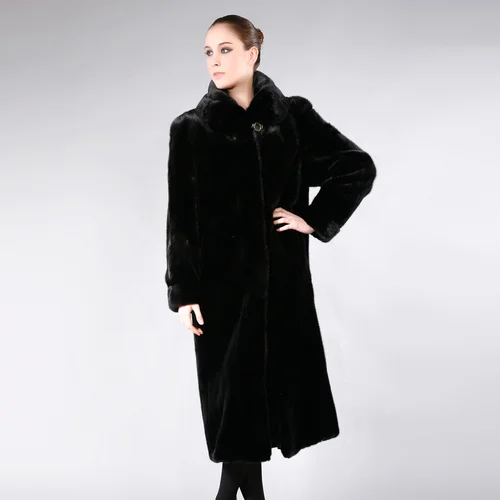 

Coat Fur 2023 Women's Winter Jacket High End Whole Mink Fur Jacket for Women Elegent Mid-length Beautiful Real Fur Clothing FCY