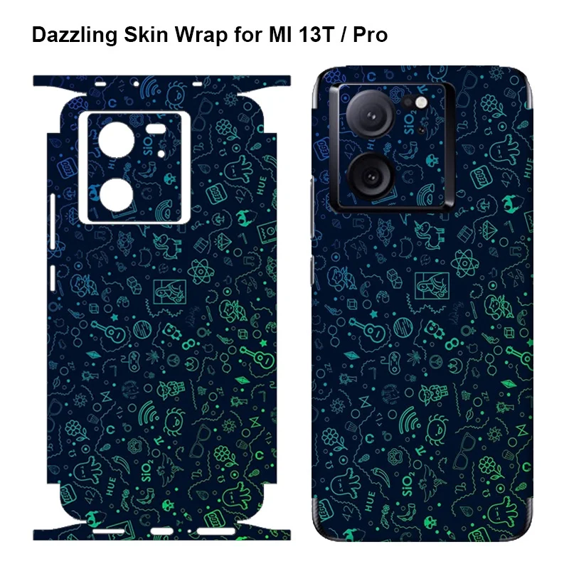 Per Xiaomi 13T Pro Decal Skin Dazzling Colorful Back Screen Protector Film Cover 3M Wrap Cambia Colore Sticker