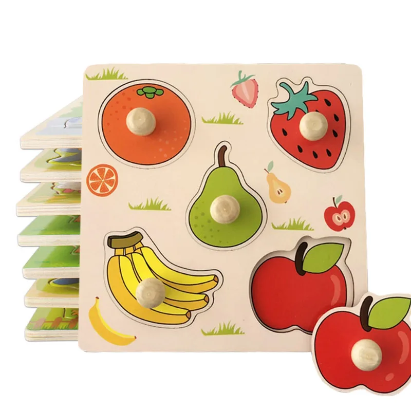 Montessori Wooden Baby Puzzle 6